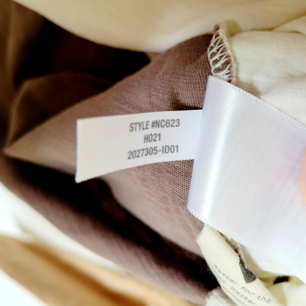 Madewell Whisper Cotton Rib-Crewneck Long-Sleeve Tee in Colorblock - Picture 9 of 9